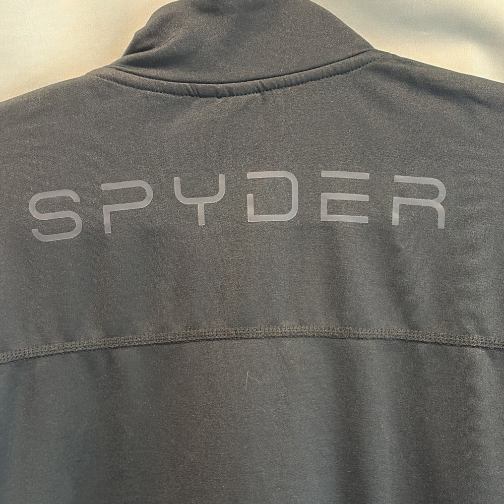 Spyder Active Pullover Shirt Mens L‎ Black ProWEB Quarter Zip Athletic Ski Layer - Picture 5 of 6